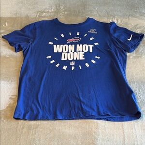 Nike Blue Short Sleeve Tee Won Not Done